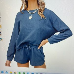 Waffle Knit Sleepwear Set